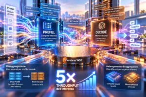 Cerebras aumenta di 5 volte il throughput dell’inferenza separando prefill e decode