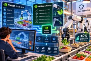 Chef Robotics utilizza NVIDIA Isaac Sim e cuMotion per automatizzare la manipolazione degli alimenti nelle linee industriali