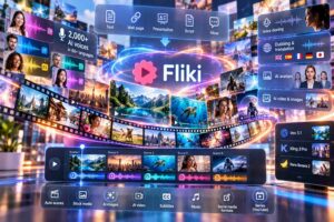 Fliki integra sintesi vocale, generazione video, avatar digitali e doppiaggio multilingue in una piattaforma di produzione audiovisiva