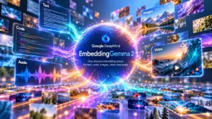 Google DeepMind presenta EmbeddingGemma 2, modello multimodale da 740 milioni di parametri per embedding di testo, codice, immagini, video e audio
