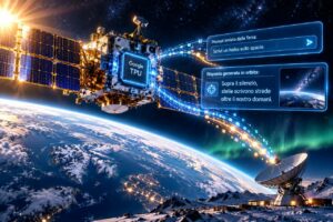 Google Project Suncatcher: un processore TPU genera la prima risposta AI direttamente in orbita