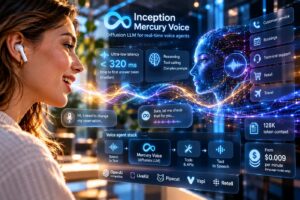 Inception lancia Mercury Voice, modello diffusion per agenti vocali con risposta in 320 millisecondi