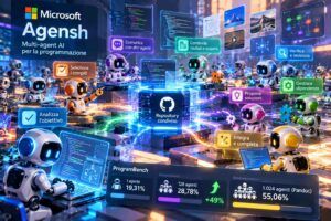 Microsoft pubblica Agensh, un sistema open-source per la collaborazione autonoma di 1.024 agenti AI