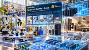 NVIDIA apre SimReady Central, libreria gratuita di asset 3D OpenUSD per robotica e gemelli digitali industriali