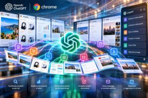 OpenAI introduce il controllo operativo delle schede Chrome attraverso l’estensione ChatGPT e la modalità Work