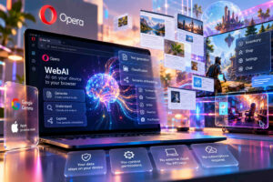 Opera introduce WebAI nei browser con modelli di intelligenza artificiale eseguiti direttamente sui dispositivi