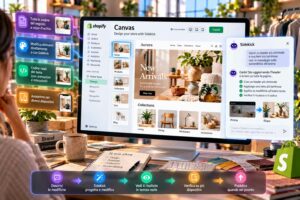 Shopify introduce Canvas per progettare e modificare gli store con Sidekick